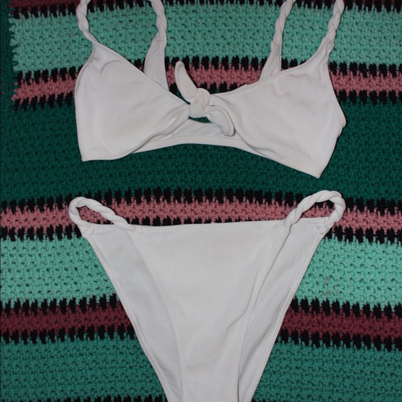 Urban Outfitters Other - White ribbed bikini
